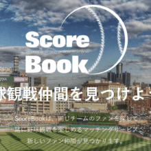 スコアブック,Scorebook,野球観戦