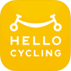 ロゴ「HELLO CYCLING」自転車のシェアサイクルでどこでもレンタル＆返却
