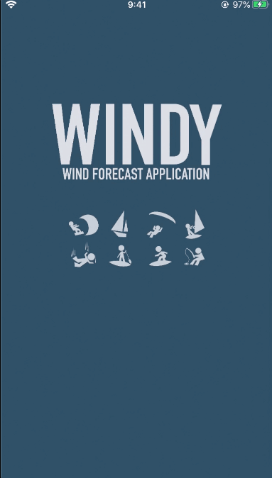 スタート画面「Windy」風予報や波予報も！釣りなどアウトドアスポーツに役立つ天気アプリ